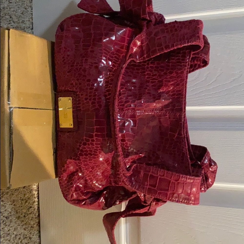 Pink nine west shoulder bag